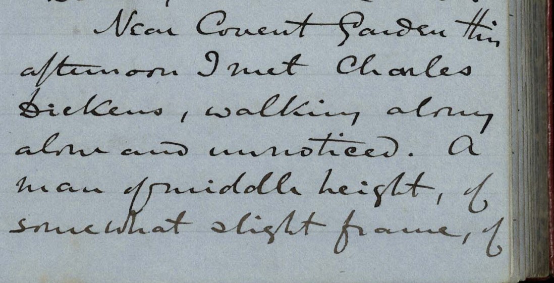 Munby's Diary, 10 May 1864. © Trinity College, Cambridge